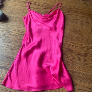 Pink Satin Lola & Grace Mini Dress